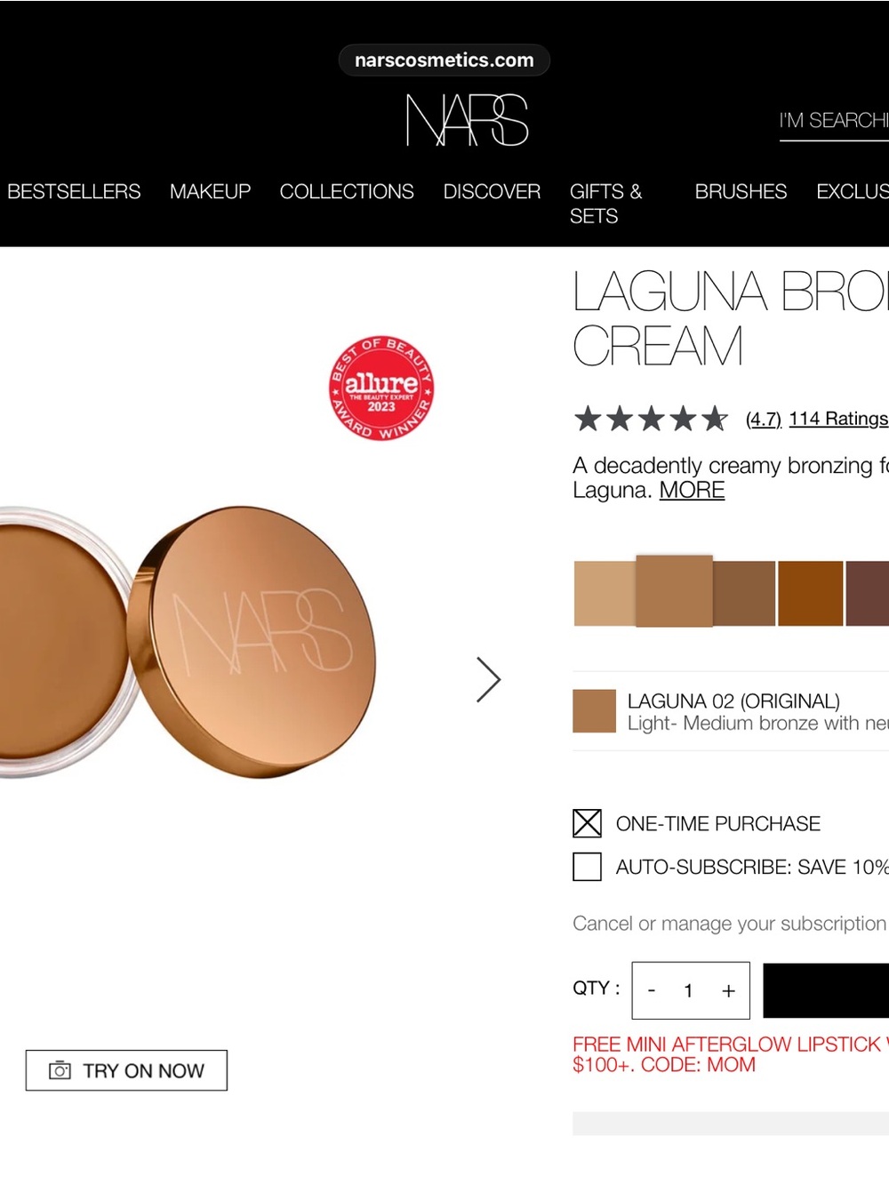 NARS Laguna Bronzing Cream 02